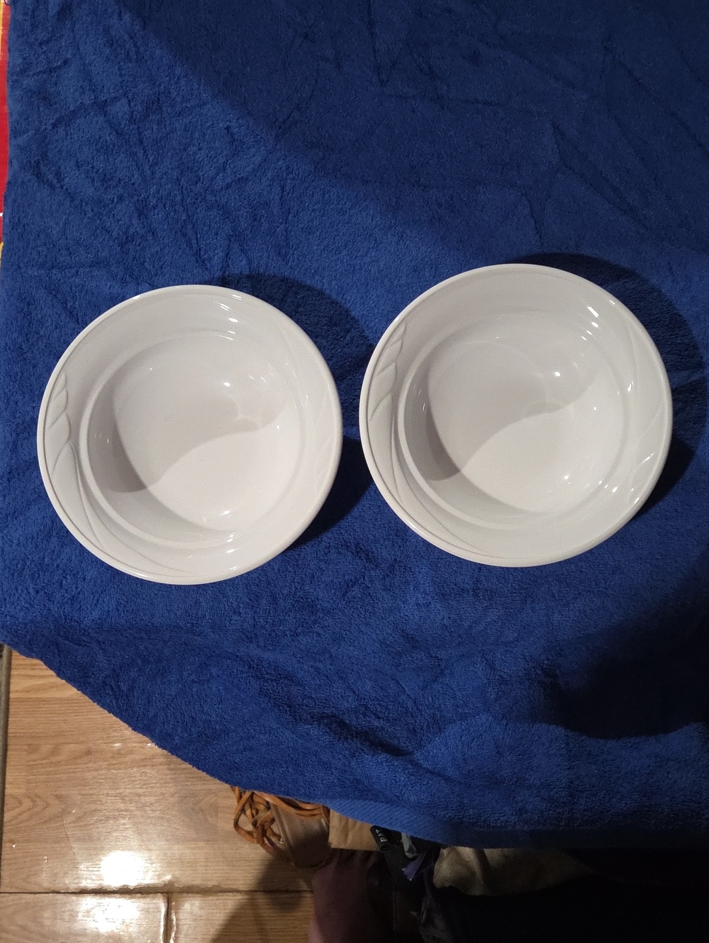 Two Corning Ware Serving Bowls